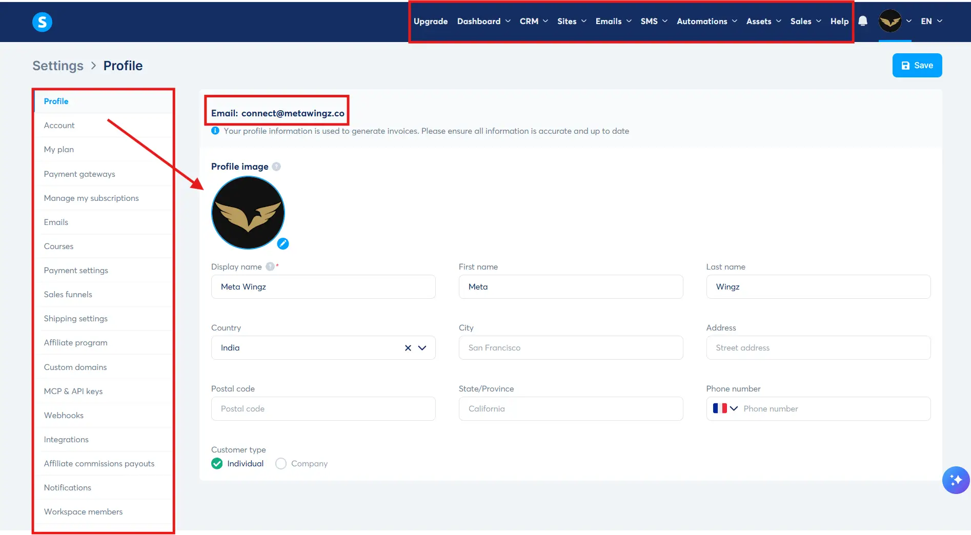 Systeme.io features navigation funnel email course affiliate