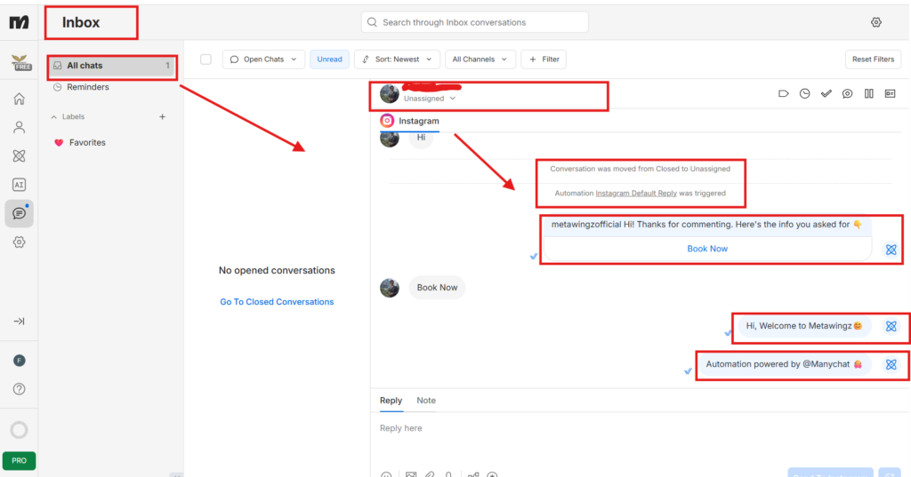 Manychat Free Plan Analytics