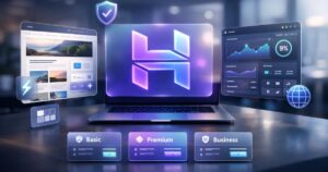 Hostinger web hosting review 2026 showing H logo branding and hosting features