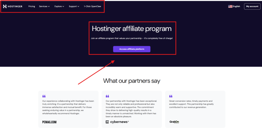 Hostinger affiliate program 60 percent commission affiliate marketing 2026