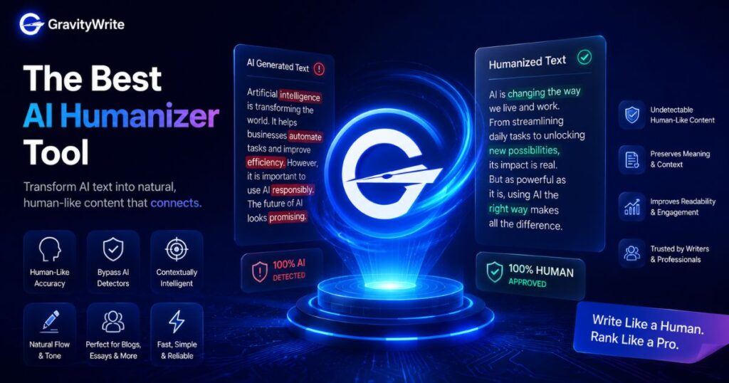 Gravitywrite best ai humanizer tool 2026
