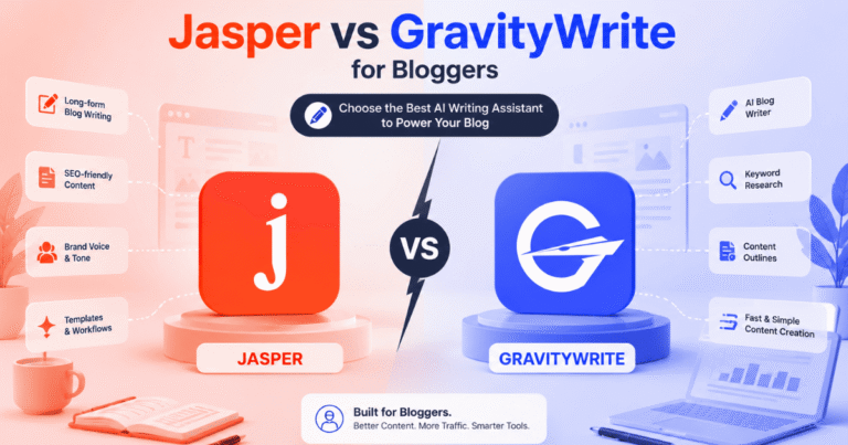 gravitywrite vs jasper for bloggers comparison 2026