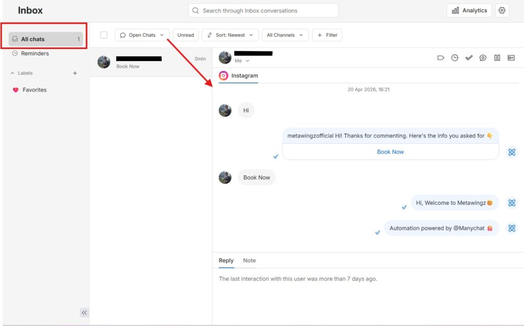 manychat instagram automation analytics 2026