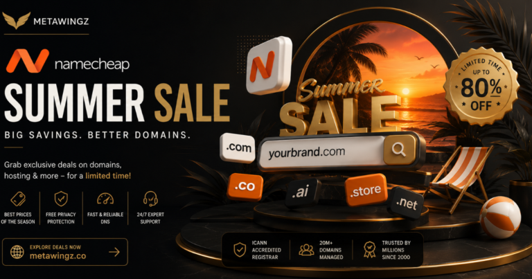 Namecheap Summer Sale Deal 2026