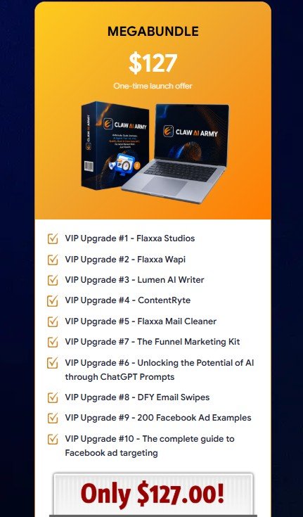 Claw AI Army Mega Bundle VIP Upgrades